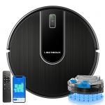 Робот-пылесос и Мокрая швабра LIECTROUX N7S-U,Умное картографирование,WiFi App,всасывание 6 кПа,бесщеточный двигатель,работает с Alexa и Google Home,идеально подходит для шерсти домашних животных, ковров, твердых полов